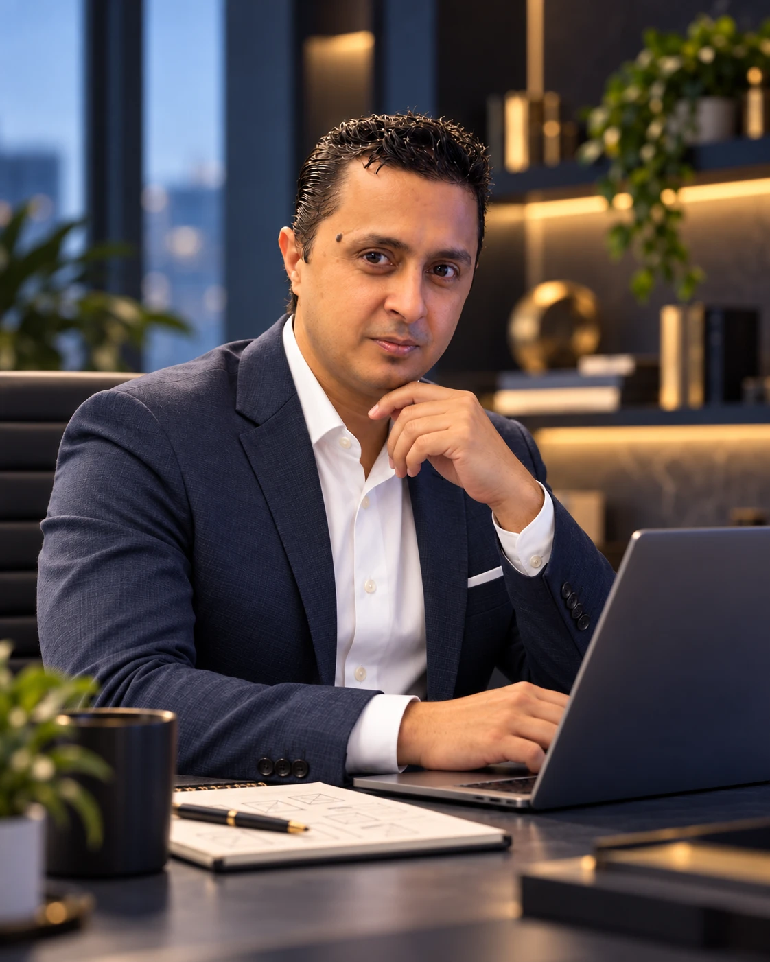 Dariel Alvarez Perez, Co-Founder of DapproServ, at his desk